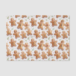 Gingerbread Mannen Leuke Nieuwigheid All-Over Prin Tissuepapier