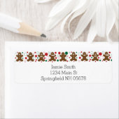 Gingerbread Mannen Retouradres Labels (Insitu)