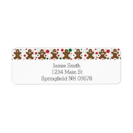 Gingerbread Mannen Retouradres Labels