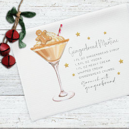 Gingerbread Martini Drink Vakantie Kerstrecept Theedoek