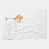 Gingerbread Martini Drink Vakantie Kerstrecept Theedoek (Horizontaal)