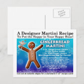 Gingerbread Martini Recept Briefkaart (Voorkant / Achterkant)