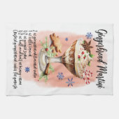 Gingerbread Martini Recept Kerstmis recept ontwerp Theedoek (Horizontaal)