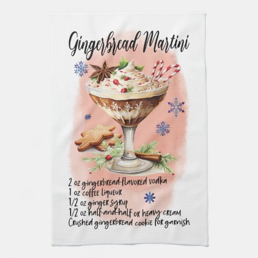 Gingerbread Martini Recept Koken Essentieel Theedoek (Verticaal)