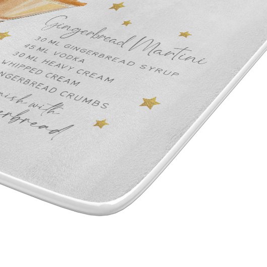 Gingerbread Martini Recept Wit Kerstmis Elegant Snijplank (Hoek)