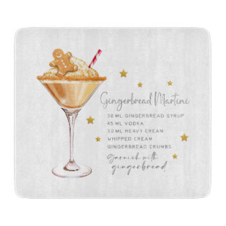 Gingerbread Martini Recept Wit Kerstmis Elegant Snijplank