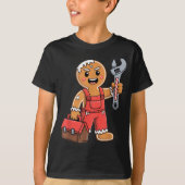 Gingerbread Mechanic Handyman Fixer Worker Christm T-shirt (Voorkant)
