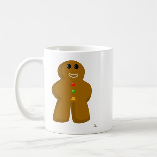 Gingerbread Meeple Game Holiday Art Joy Koffiemok (Links)