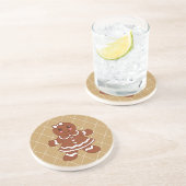 Gingerbread Meisje Coaster Zandsteen Onderzetter (Zijkant)