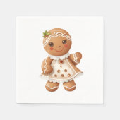 Gingerbread Meisje Cookie Party Servetten (Voorkant)