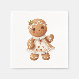 Gingerbread Meisje Cookie Party Servetten