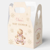 Gingerbread Meisje Kerst Baby shower Favor Box Bedankdoosjes (Geopend)