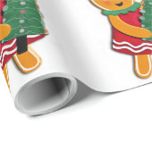 Gingerbread Meisje met kerstboom Cadeaupapier (Rol Hoek)