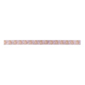 Gingerbread meisje roze glitters satijnen lint (Voorkant)