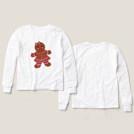 Gingerbread Meisje T-shirt (Voorkant /achterkant)