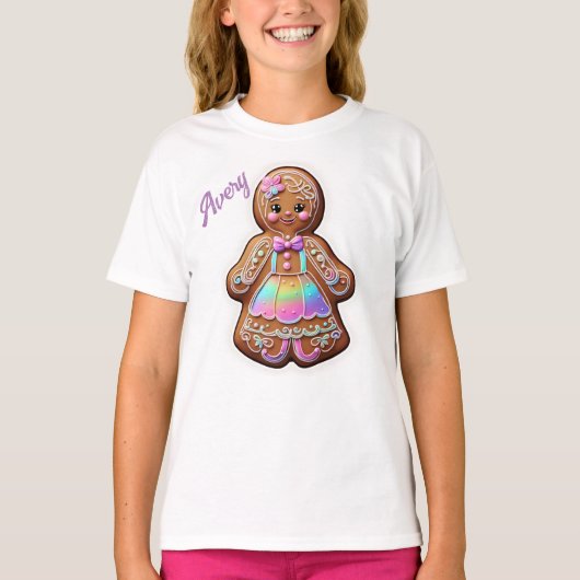 Gingerbread Meisje T-shirt (Voorkant)