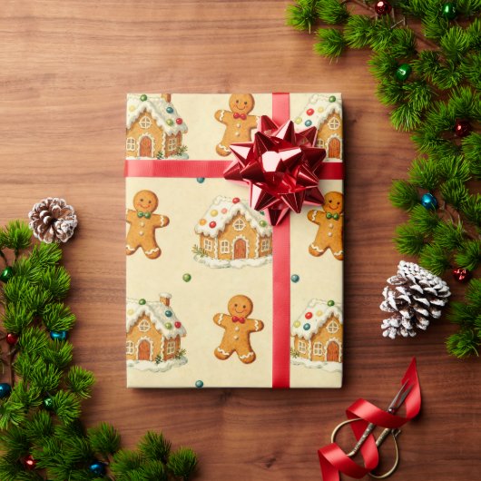 Gingerbread Men Cadeaupapier (Feestdagen Geschenken)