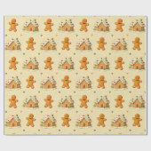 Gingerbread Men Cadeaupapier (Vlak)