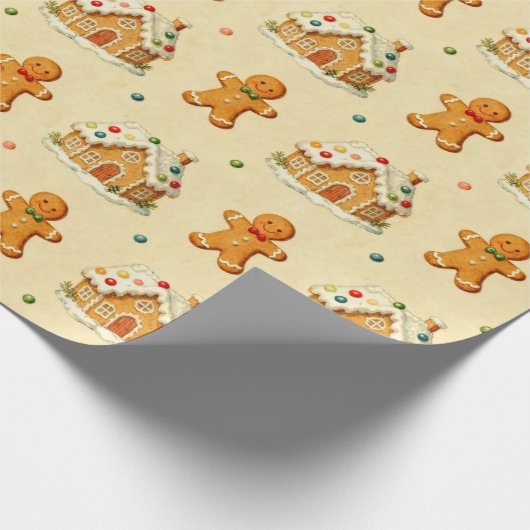 Gingerbread Men Cadeaupapier (Hoek)