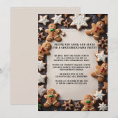Gingerbread Men Christmas Party Kaart (Voorkant / Achterkant)