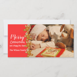 Gingerbread Men fotografie Feestdagenkaart