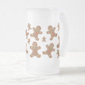 GINGERBREAD MEN MATGLAS BIERPUL (Voorkant rechts)