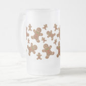 GINGERBREAD MEN MATGLAS BIERPUL (Voorkant links)