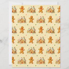 Gingerbread Men Scrapbook Paper