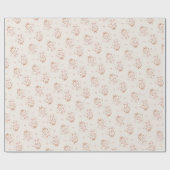 Gingerbread Minimale Neutrale Kerstvakantie Cadeaupapier (Vlak)