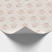 Gingerbread Minimale Neutrale Kerstvakantie Cadeaupapier (Hoek)