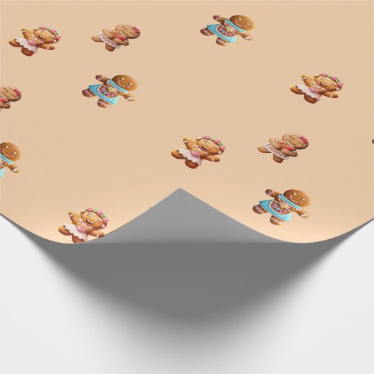 Gingerbread Moeder Schattig Cadeaupapier (Hoek)