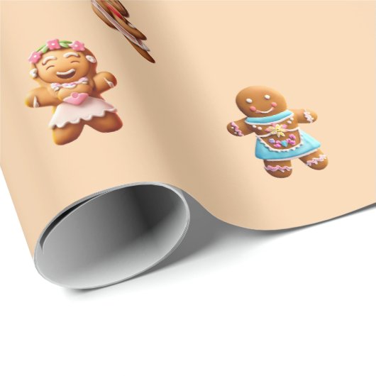 Gingerbread Moeder Schattig Cadeaupapier (Rol Hoek)