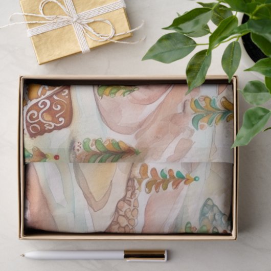 Gingerbread Mountain Huizen Kerst Weefsel Papier (Geschenk)