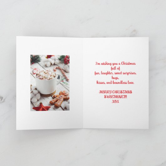 GINGERBREAD NIECE KERSTMIS KAART (Binnen)