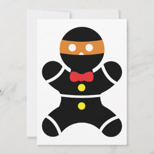 Gingerbread Ninja Feestdagenkaart