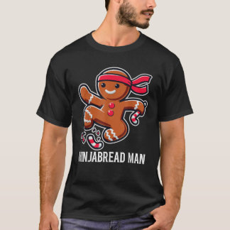 Gingerbread Ninjabread Man Funny Schattige Groovy  T-shirt