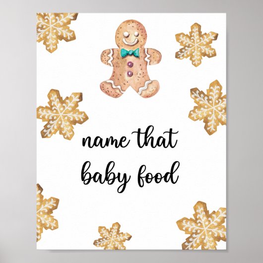 Gingerbread - noem dat baby eten poster (Voorkant)