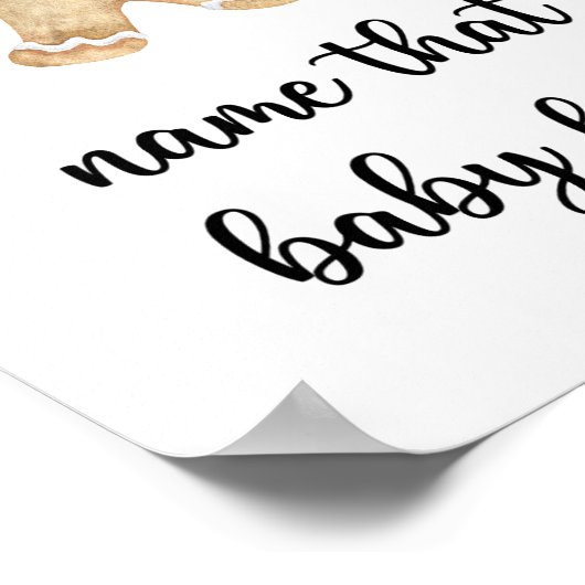 Gingerbread - noem dat baby eten poster (Hoek)