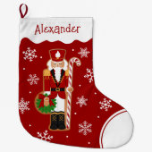 Gingerbread Nutcracker Soldier Grote Kerstsok (Voorkant)