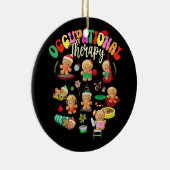 Gingerbread Occupational Therapy OT OTA Therapeut Keramisch Ornament (Rechts)