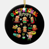 Gingerbread Occupational Therapy OT OTA Therapeut Keramisch Ornament (Voorkant)