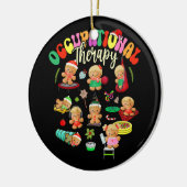 Gingerbread Occupational Therapy OT OTA Therapeut Keramisch Ornament (Links)