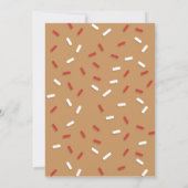 Gingerbread "Oh Snap!" Holiday Cookie Swap Kaart (Achterkant)