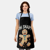 Gingerbread Oh Snap Kerst Koekjes Bakken Xmas Schort (Gedragen)