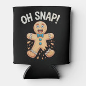 Gingerbread Oh Snap Kerstkoekjes Bakken Xmas Blikjeskoeler (Voorkant)