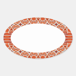 GINGERBREAD Ovale Matte Stickers