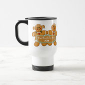 Gingerbread Paar Eerste Kerstmis Reisbeker (Links)