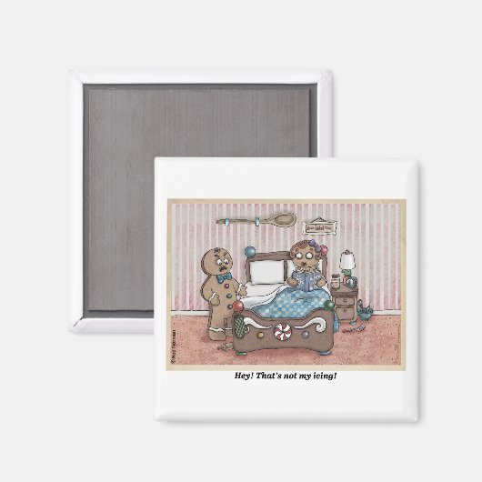 Gingerbread Paar Magneet (Voorkant / Achterkant)