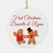 Gingerbread Paar Ornament (Voorkant)
