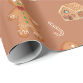 Gingerbread party cadeaupapier (Rol Hoek)